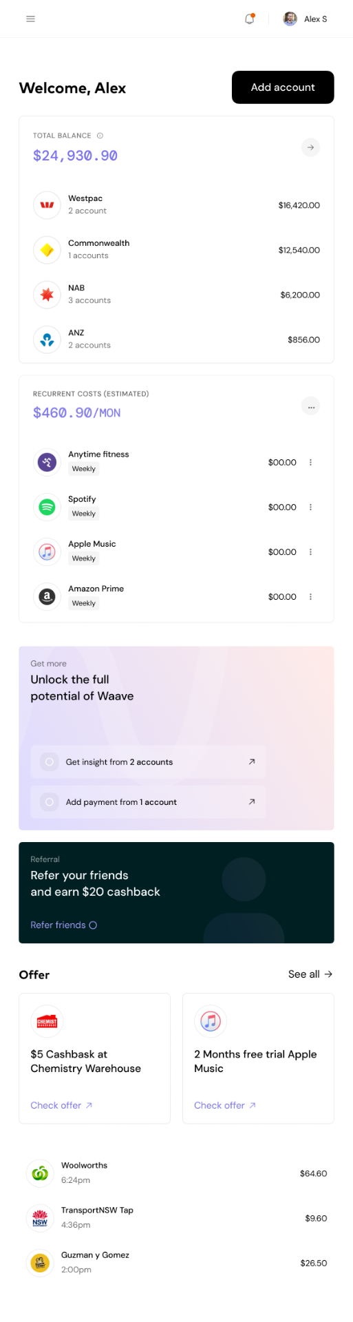 Wendi V3 — Wallet design